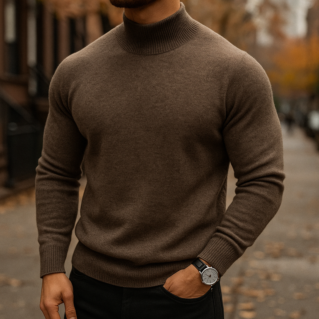 PREMIUM MERINO™ – HALF TURTLENECK SWEATER