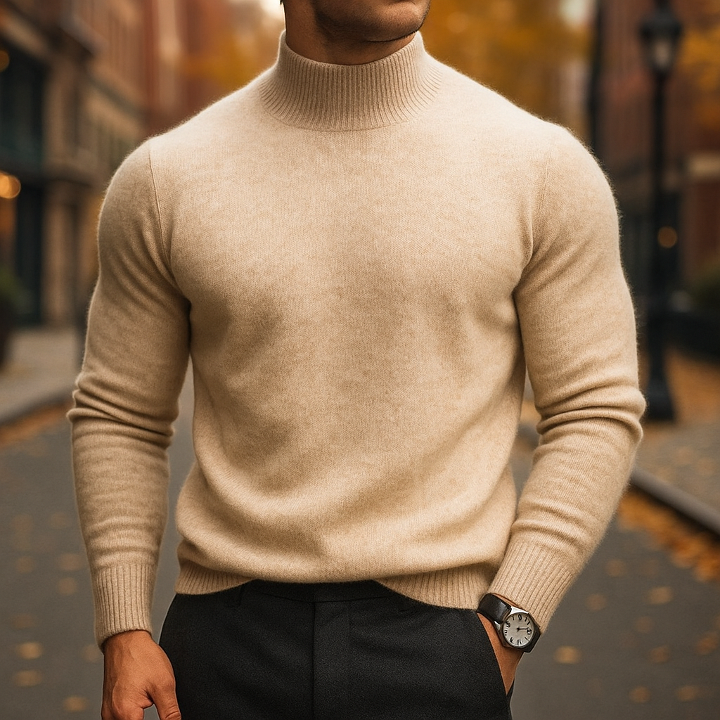 PREMIUM MERINO™ – HALF TURTLENECK SWEATER