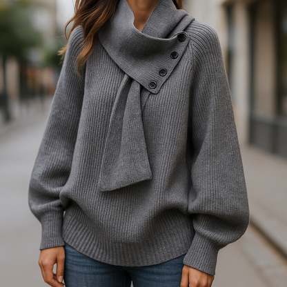 Arielle | Cozy Scarf-Neck Sweater