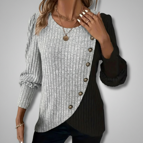 KAIA | ELEGANT BUTTON DOWN KNIT LONGSLEEVER