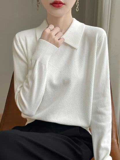Isabelle™ | Soft Polo-Collar Knit Sweater
