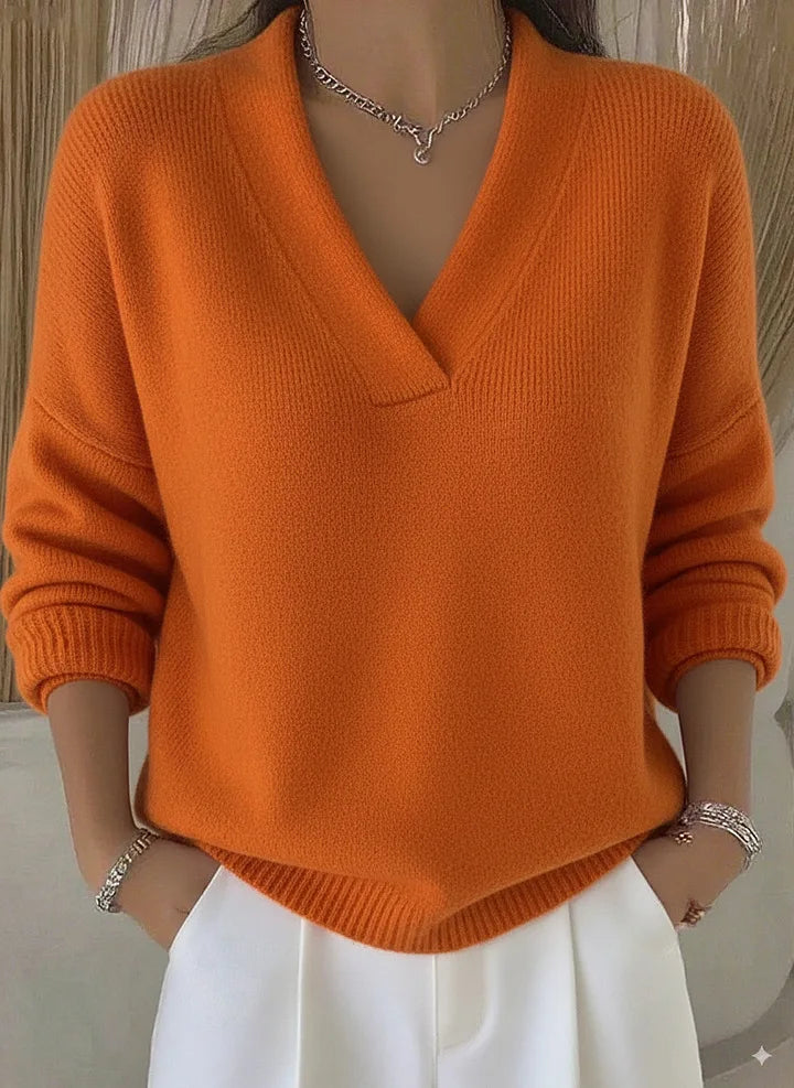 Julia™ | V-Neck Knit Sweater