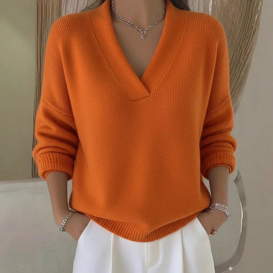 Julia™ | V-Neck Knit Sweater