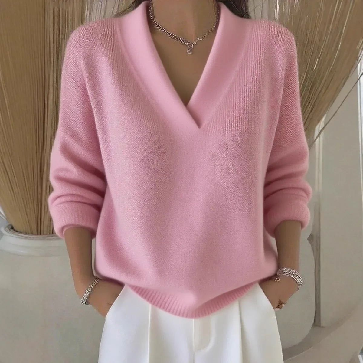 Julia™ | V-Neck Knit Sweater