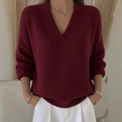 Julia™ | V-Neck Knit Sweater