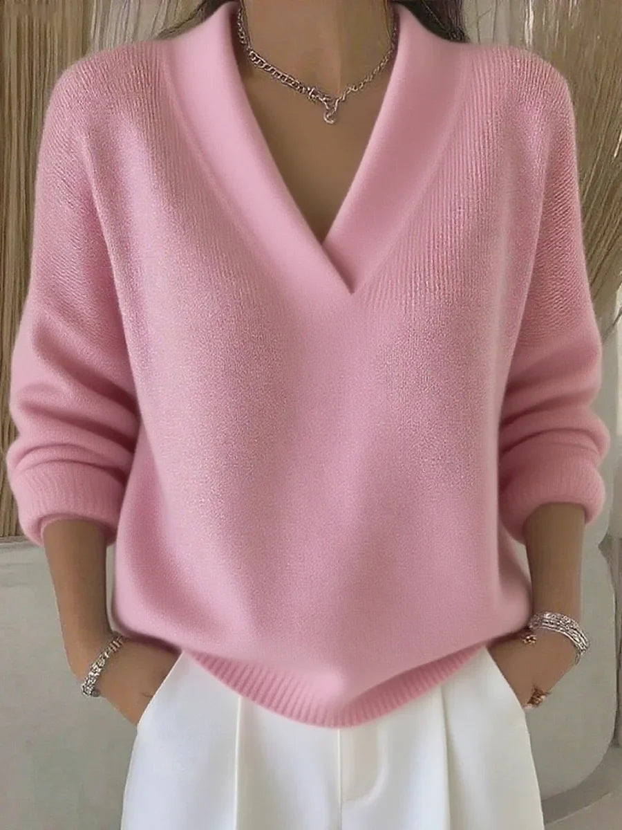 Julia™ | V-Neck Knit Sweater
