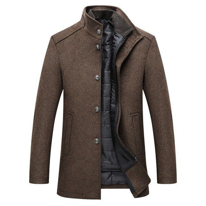 Jaxon | Stand Collar Button Up Winter Jacket Men