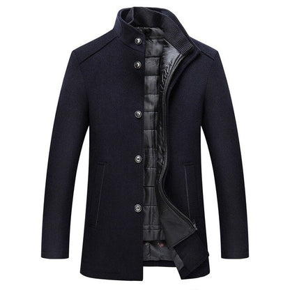 Jaxon | Stand Collar Button Up Winter Jacket Men